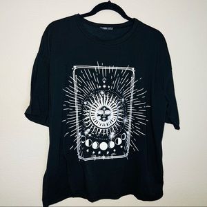 Black moon phases T-shirt